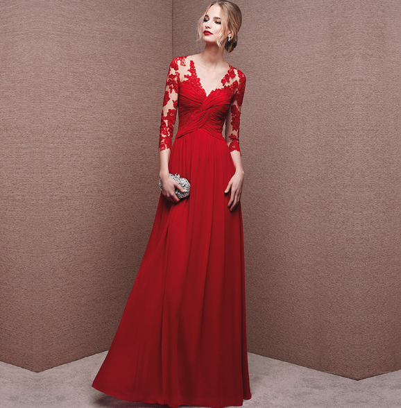 Arielle | Damen Elegantes Hochzeit Gast Kleid | Maxi 2