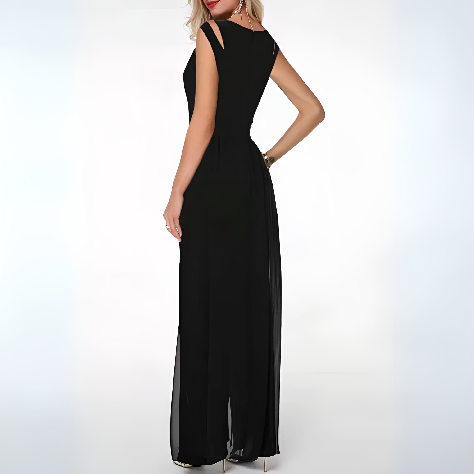 Ärmelloser Jumpsuit Mit Weitem Bein Für Damen | Sommer 1
