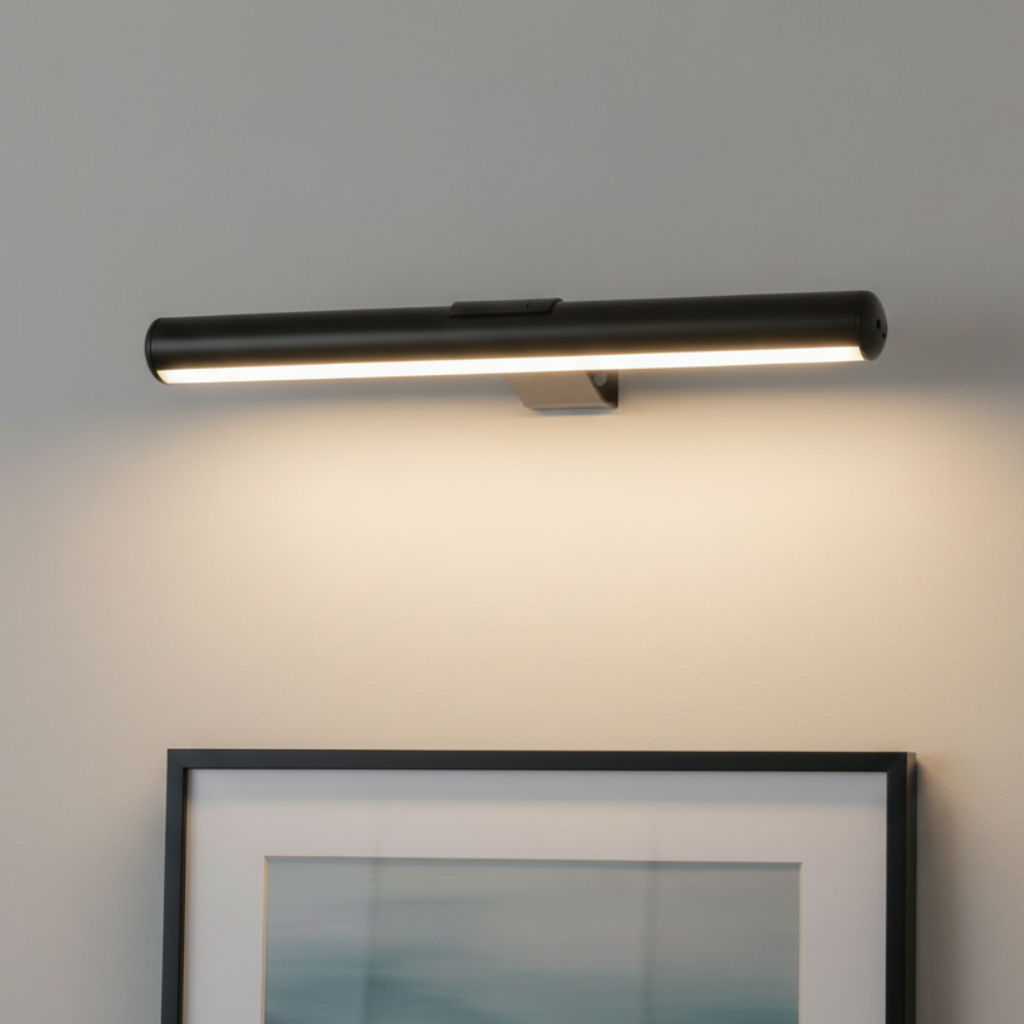 Rotating Magnetic Rechargeable Wire-Free Artwork Display Wall Light