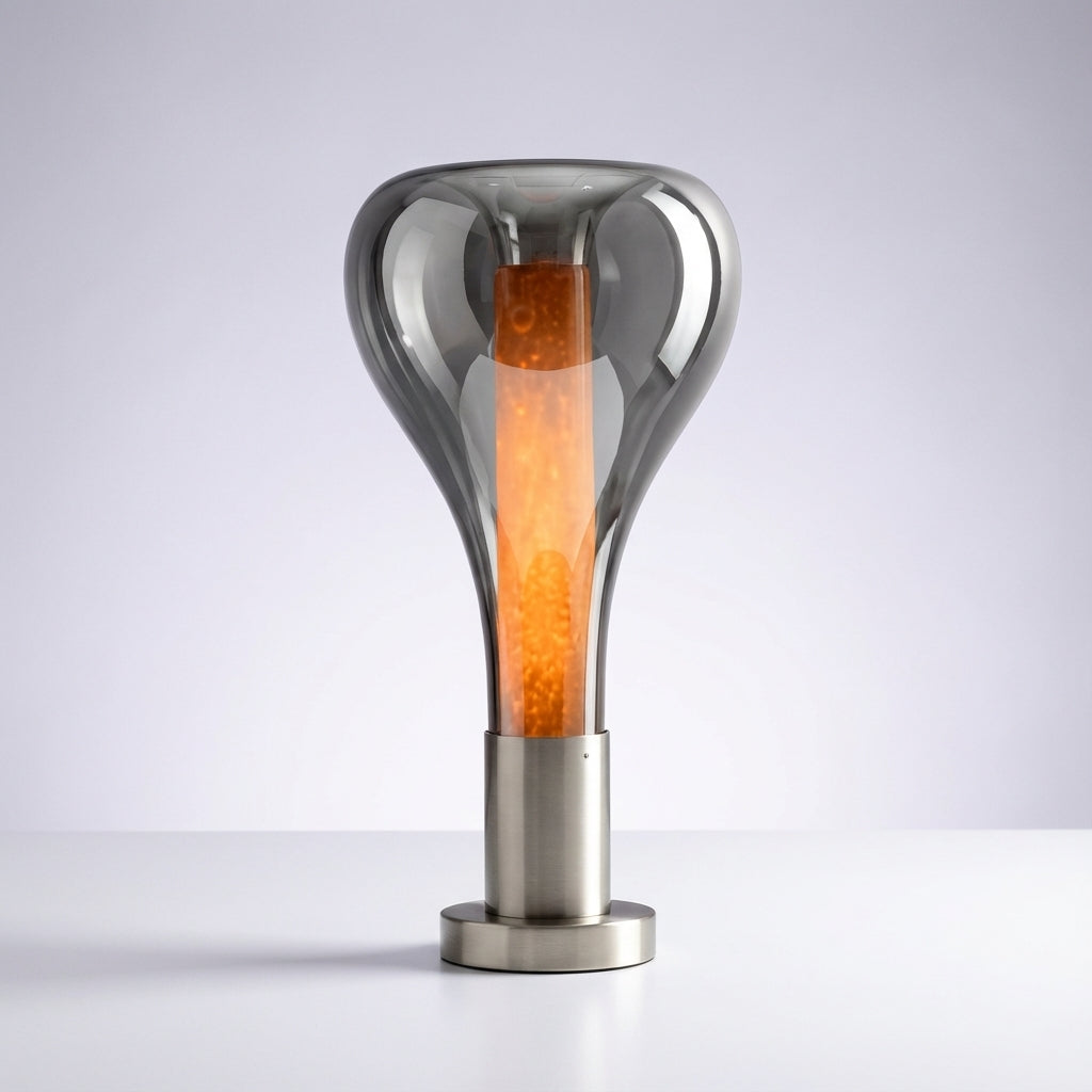 Hand-Blown Glass Flowing Liquid Motion Table Lamp