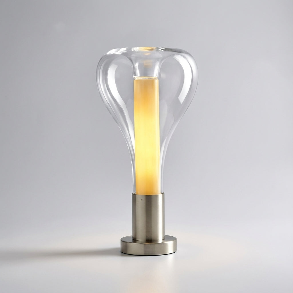 Hand-Blown Glass Flowing Liquid Motion Table Lamp