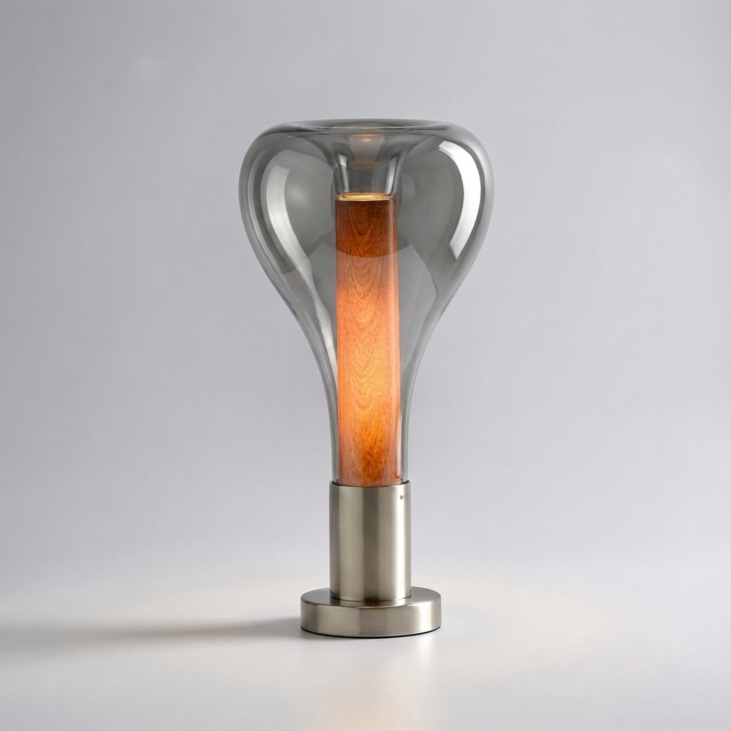 Hand-Blown Glass Flowing Liquid Motion Table Lamp
