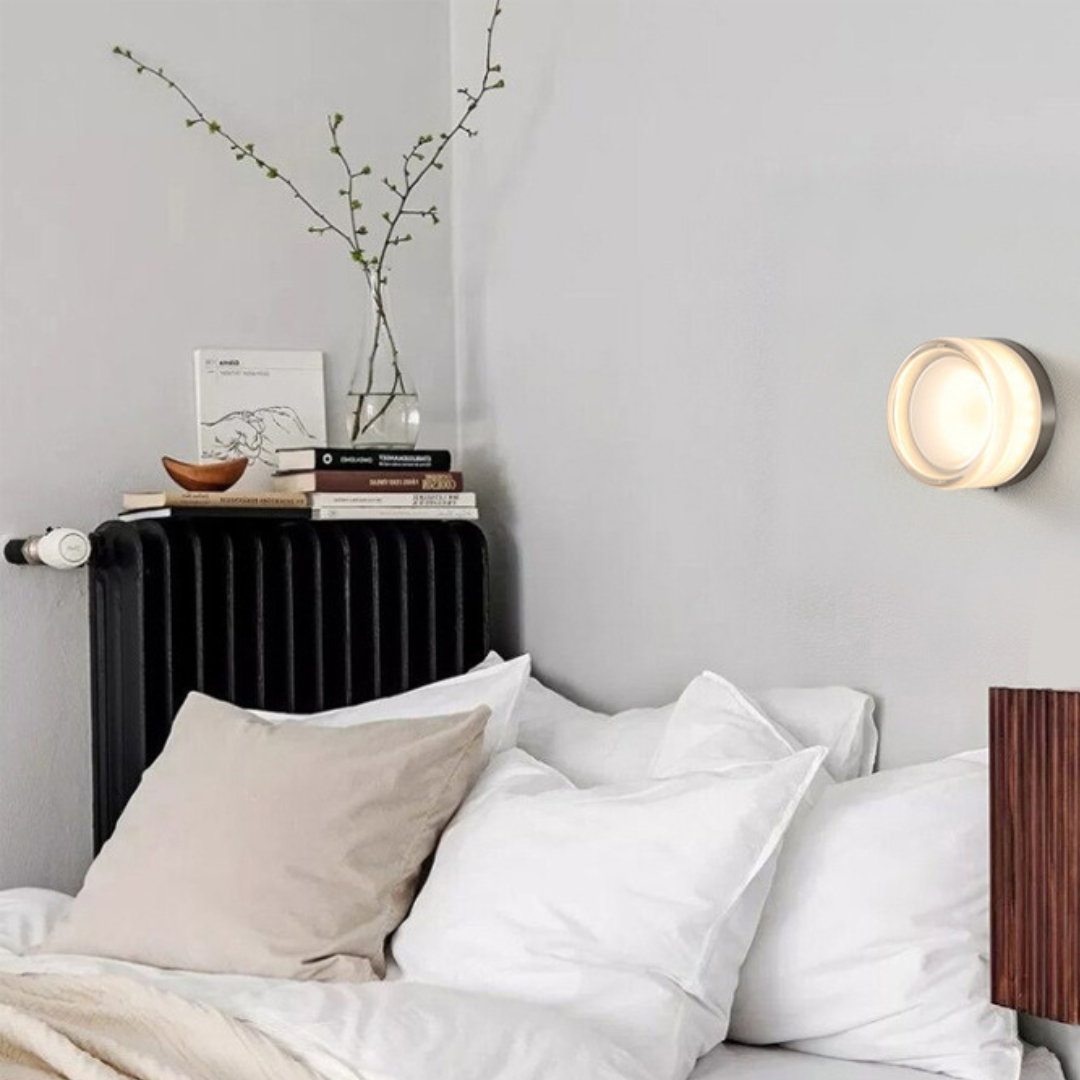 Modern Metal Glass Adjustable Tone Wall Light