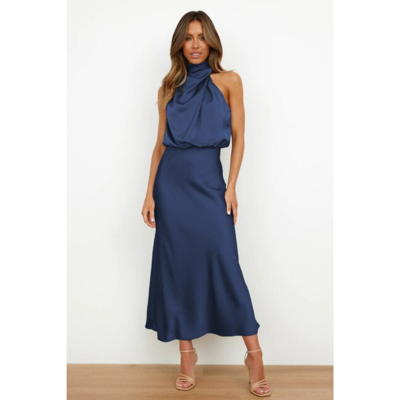 Atemberaubendes Halfter Abendkleid Für Damen | Midi 2