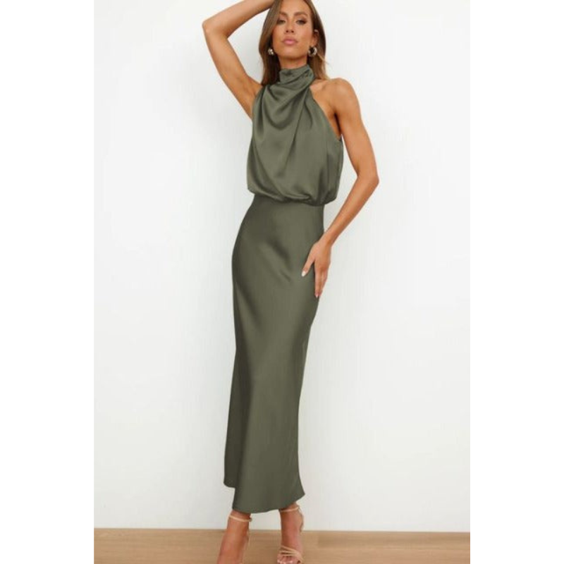 Atemberaubendes Halfter Abendkleid Für Damen | Midi 4