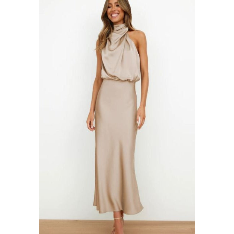Atemberaubendes Halfter Abendkleid Für Damen | Midi 6