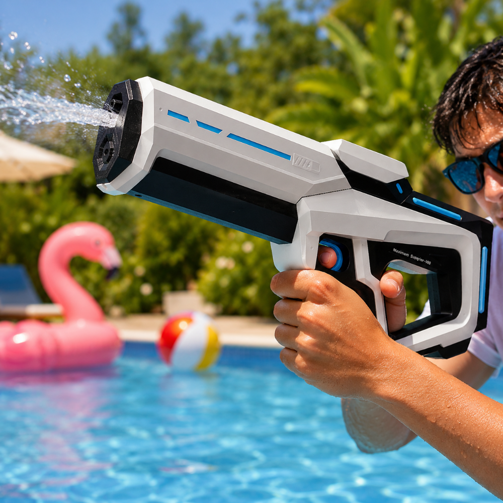 Automatic High Capacity Long Range Outdoor Splash Water Gun Blaster Toy