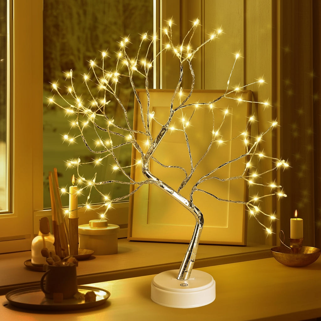 Nature Inspired Bonsai Tree Accent Table Lamp