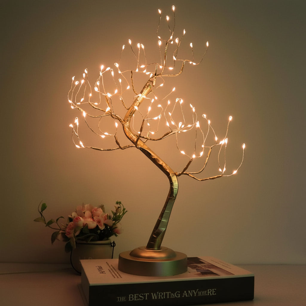 Nature Inspired Bonsai Tree Accent Table Lamp