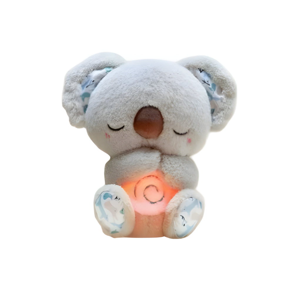 Rhythmic Breathing Glow Plush Bear Baby Sleep Toy Set