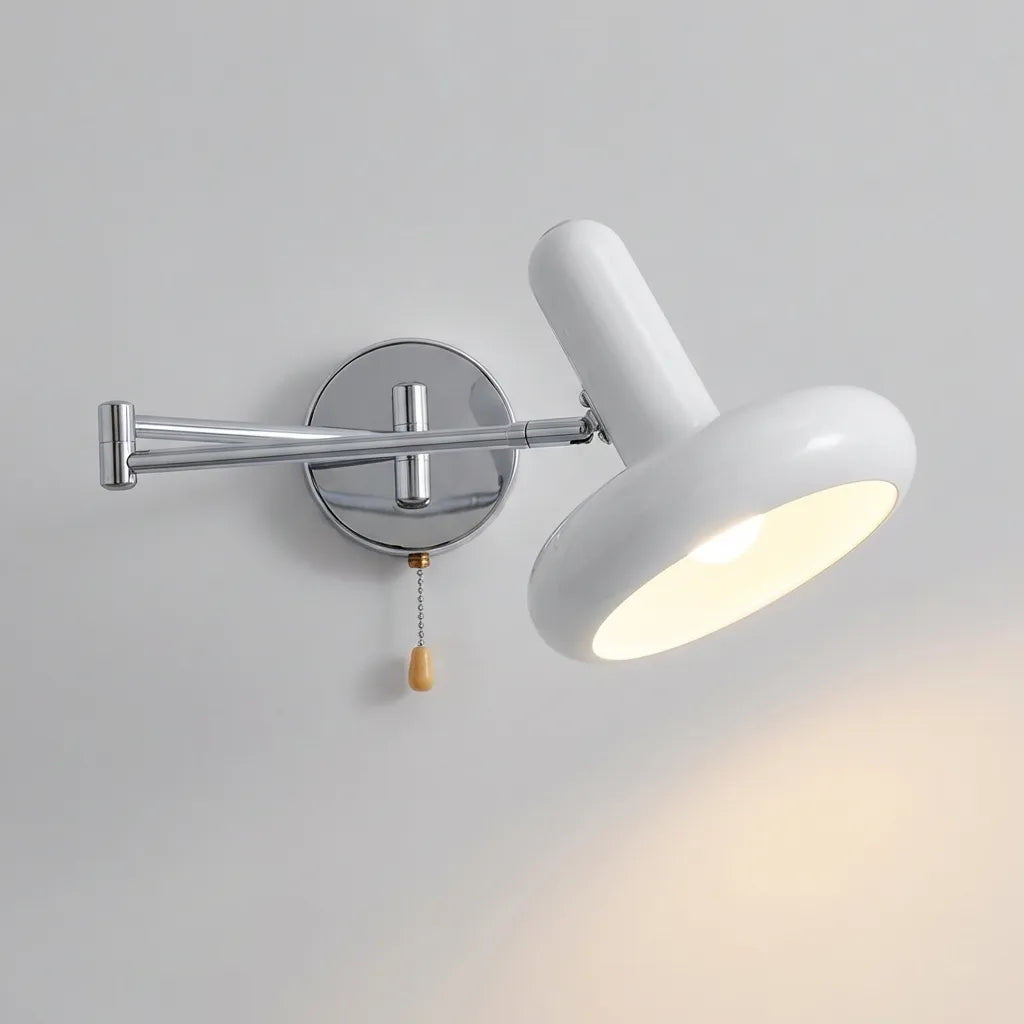 Bauhaus Inspired Adjustable Swing Arm Iron Wall Light