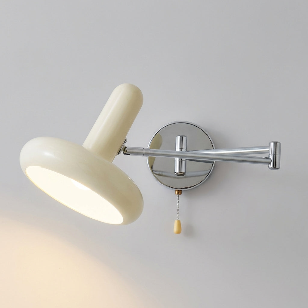 Bauhaus Inspired Adjustable Swing Arm Iron Wall Light