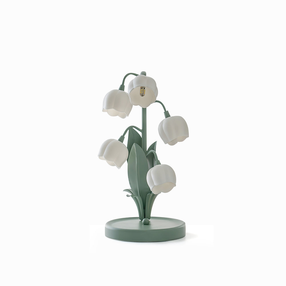 Tulip Shaped Orchid Bloom Floral Table Lamp