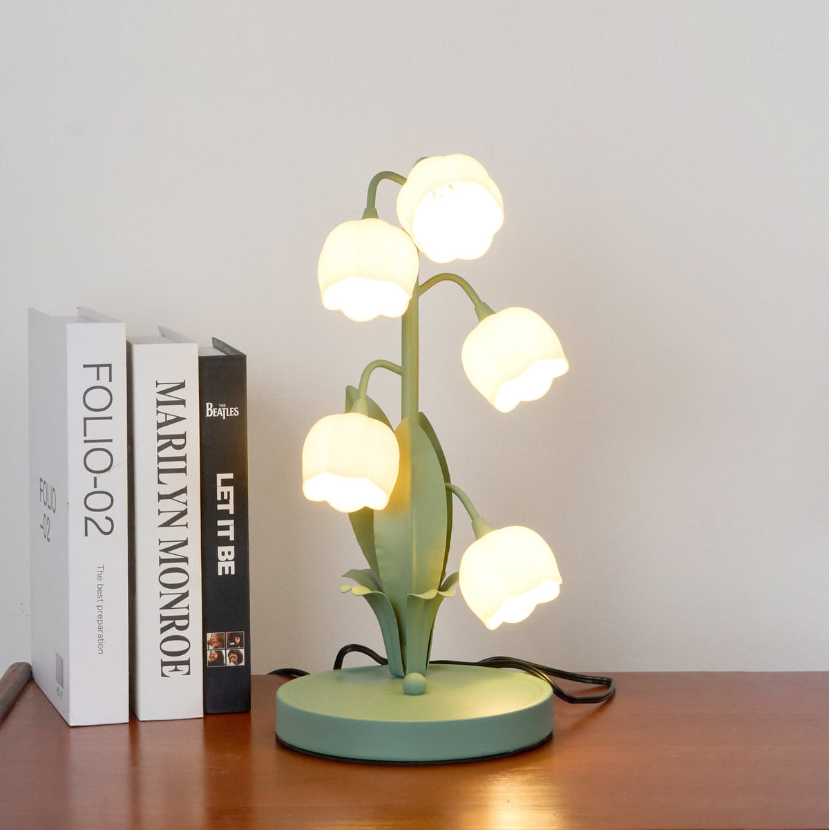 Tulip Shaped Orchid Bloom Floral Table Lamp