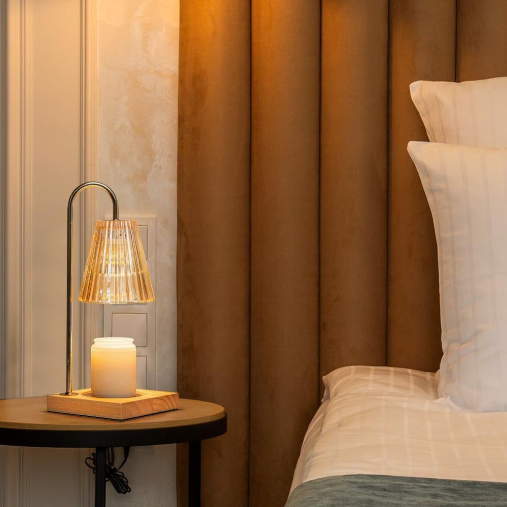 Flameless Dimmable Electric Wax Melting Candle Warmer Table Lamp
