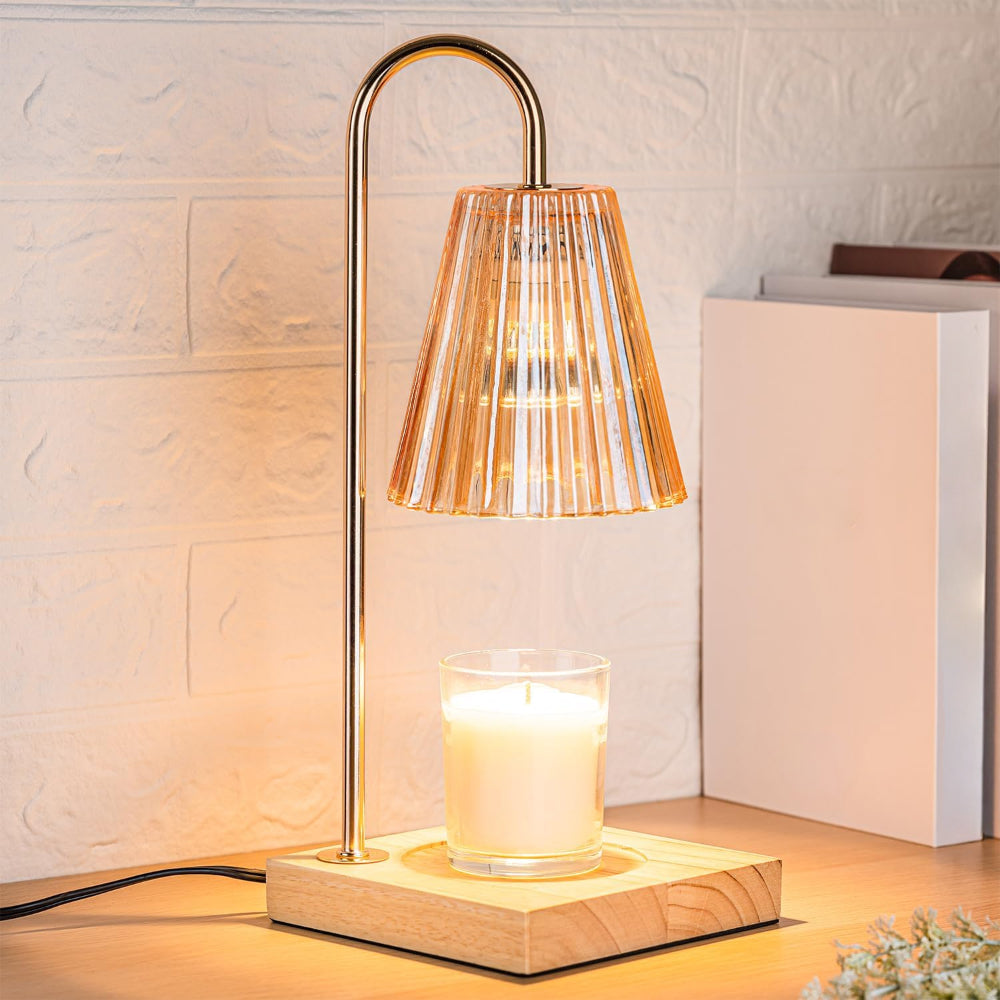Flameless Dimmable Electric Wax Melting Candle Warmer Table Lamp