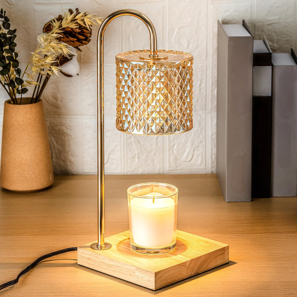 Flameless Dimmable Electric Wax Melting Candle Warmer Table Lamp