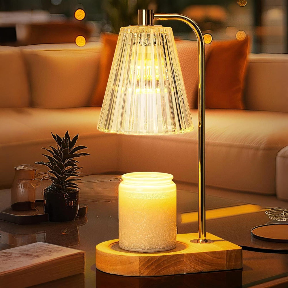 Flameless Dimmable Electric Wax Melting Candle Warmer Table Lamp
