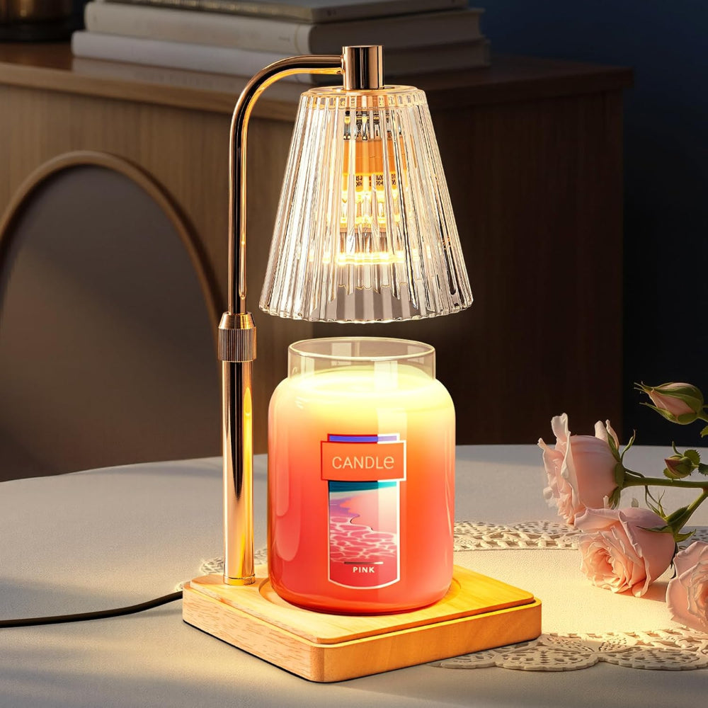 Flameless Dimmable Electric Wax Melting Candle Warmer Table Lamp