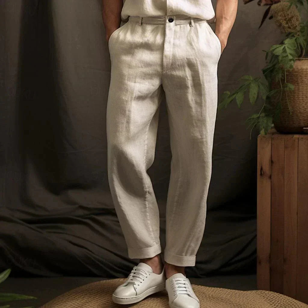 Casual Herren Leinenhose für den Sommer 0