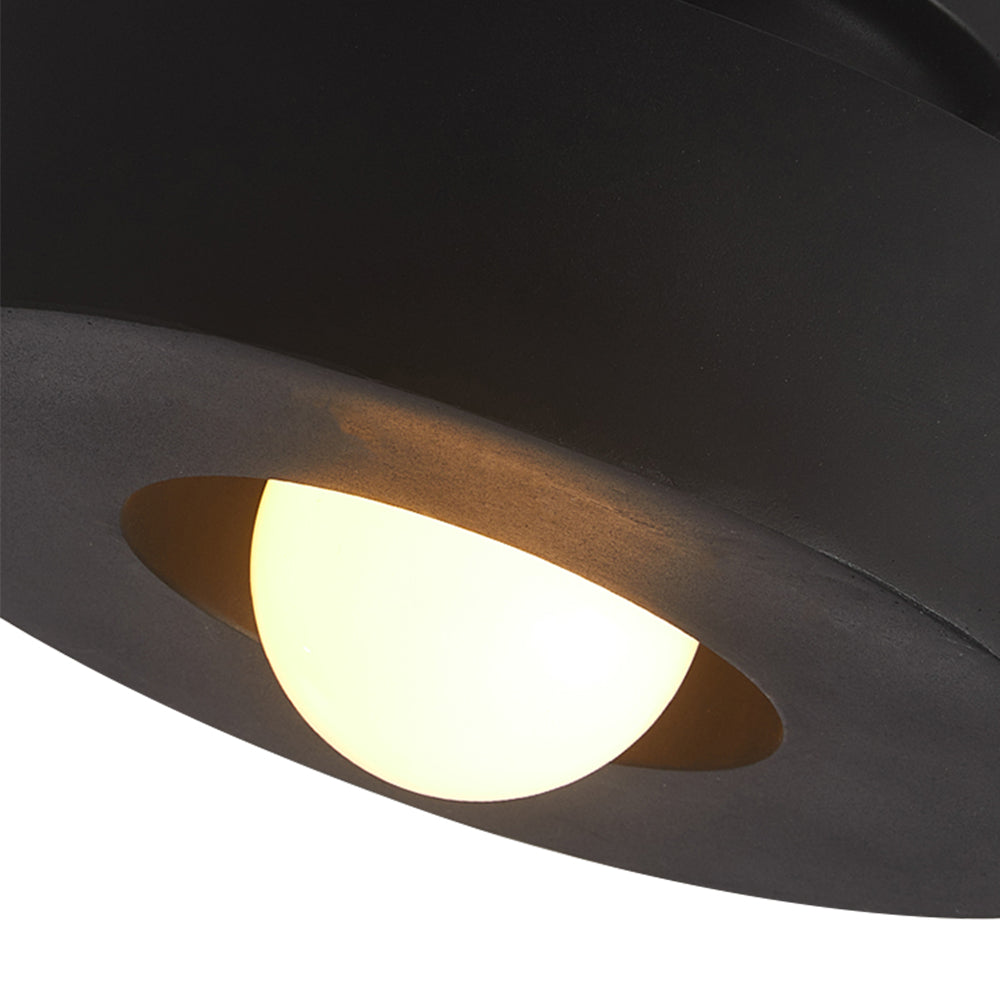 Nordic Wabi-Sabi Cylindrical Ceramic-Style Matte Dimmable Ceiling Light