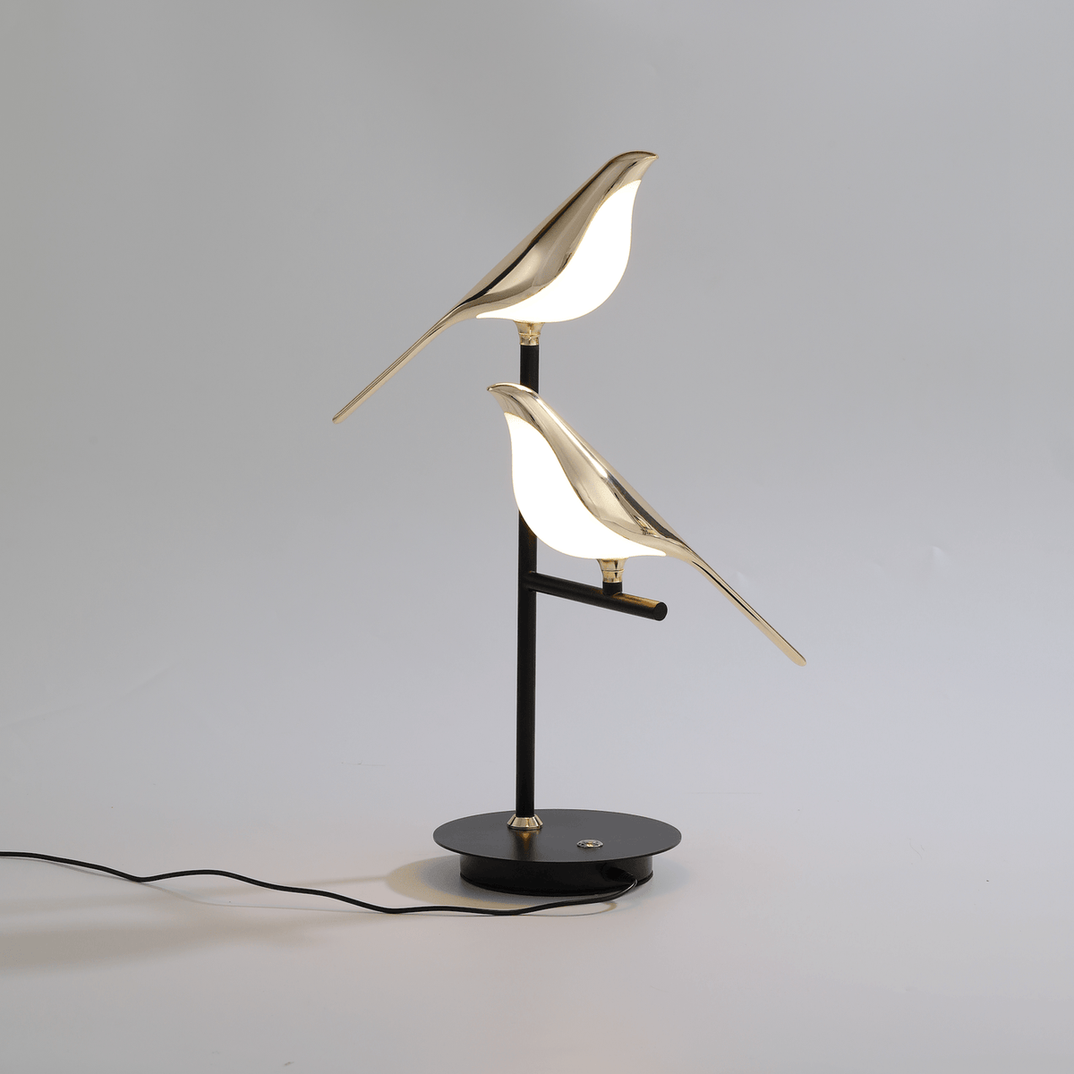 Perched Bird Sculpture Modern Nordic Metal Wall Light