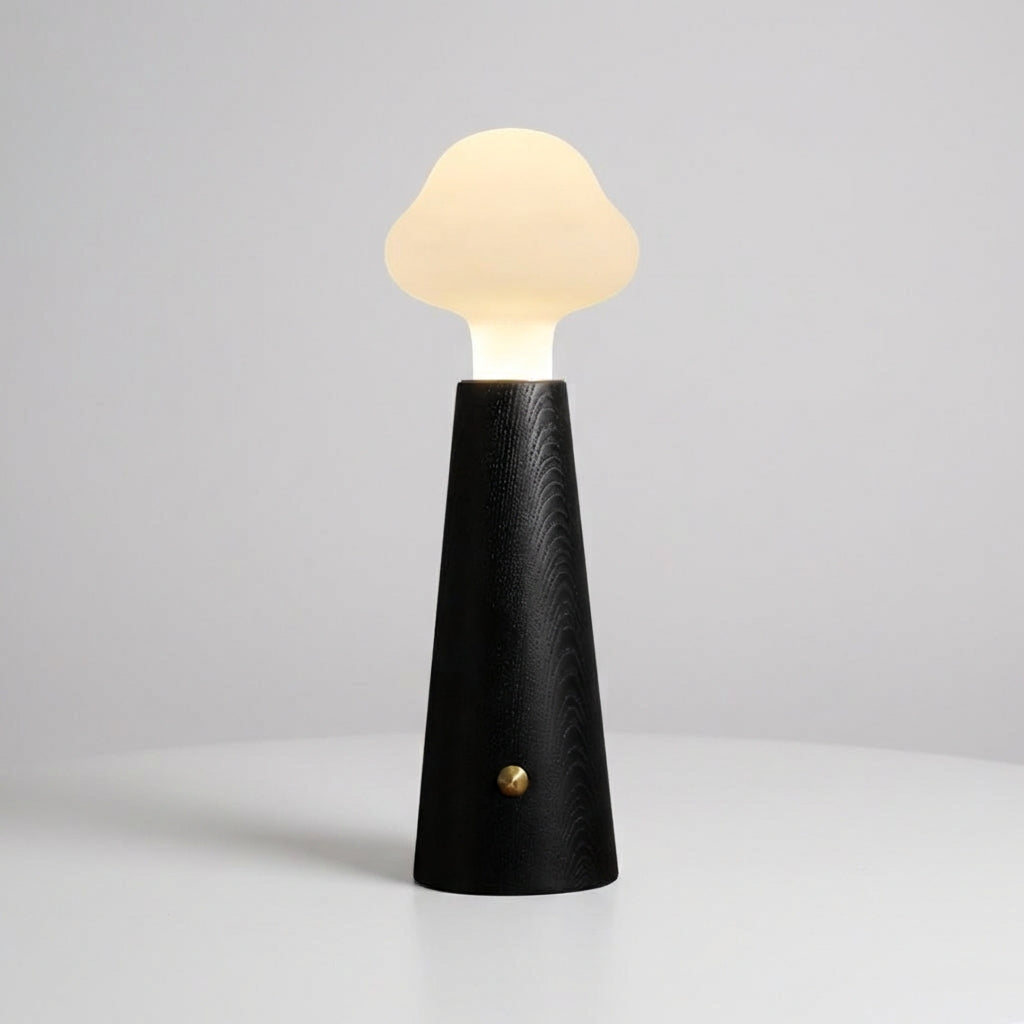 Cloud Shaped Acrylic Shade Conical Base Diffused Table Lamp
