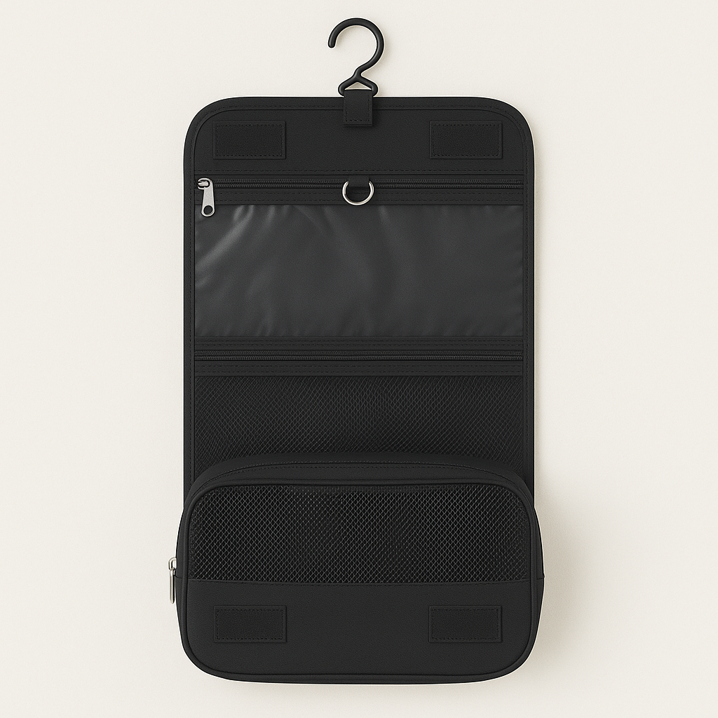 Compact Waterproof Multi Compartment Transparent Travel Toiletry Bag