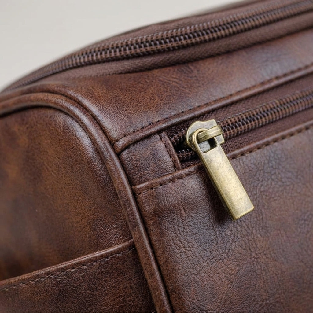 Compact Water-Repellent Multi-Pocket Hanging Travel Toiletry Bag
