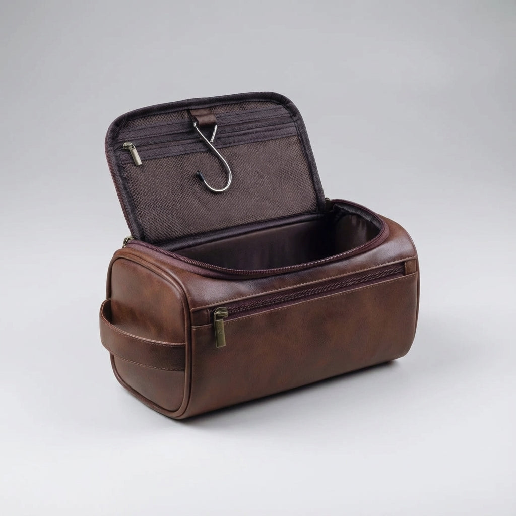 Compact Water-Repellent Multi-Pocket Hanging Travel Toiletry Bag