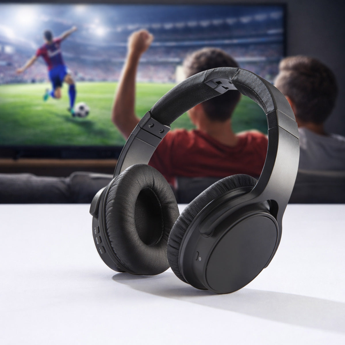 Long Range Cordless UHF Stereo TV Headphones