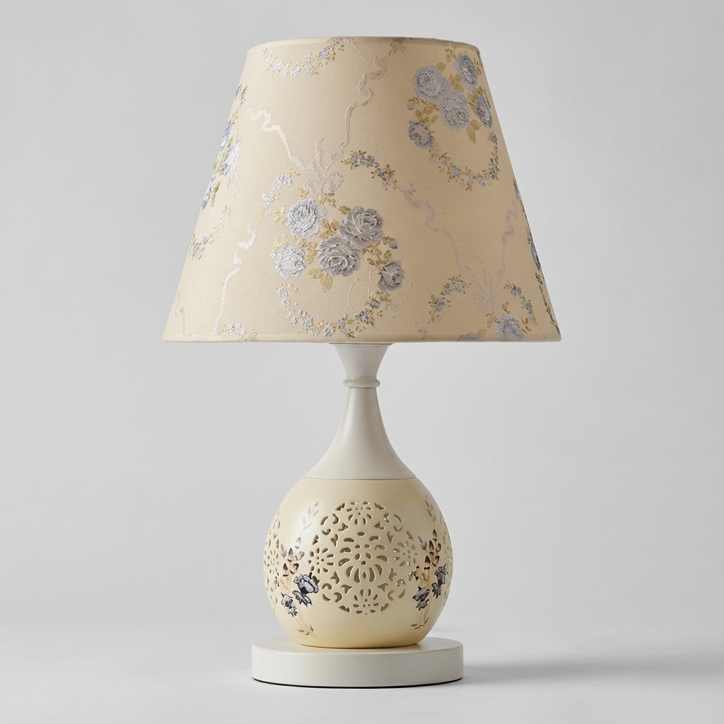 Sparkling Crystal Accent Slender Silhouette Tapered Drum Table Lamp
