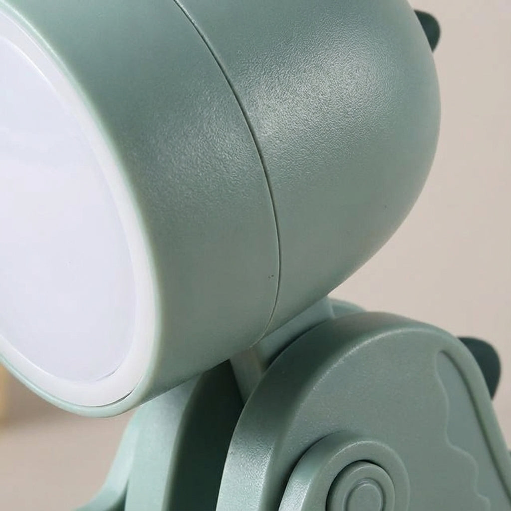 Foldable Dinosaur Character Compact Clip-Friendly Portable Table Lamp