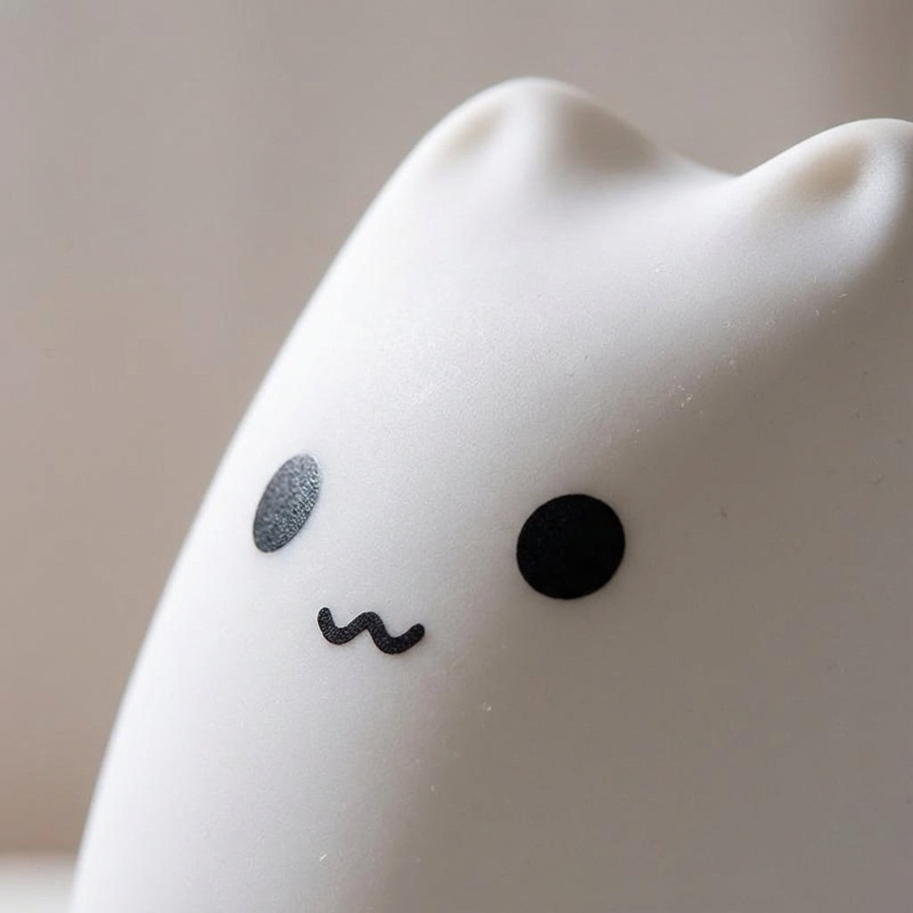 Cat Shaped Soft Silicone Rechargeable Touch Control Night Light Table Lamp