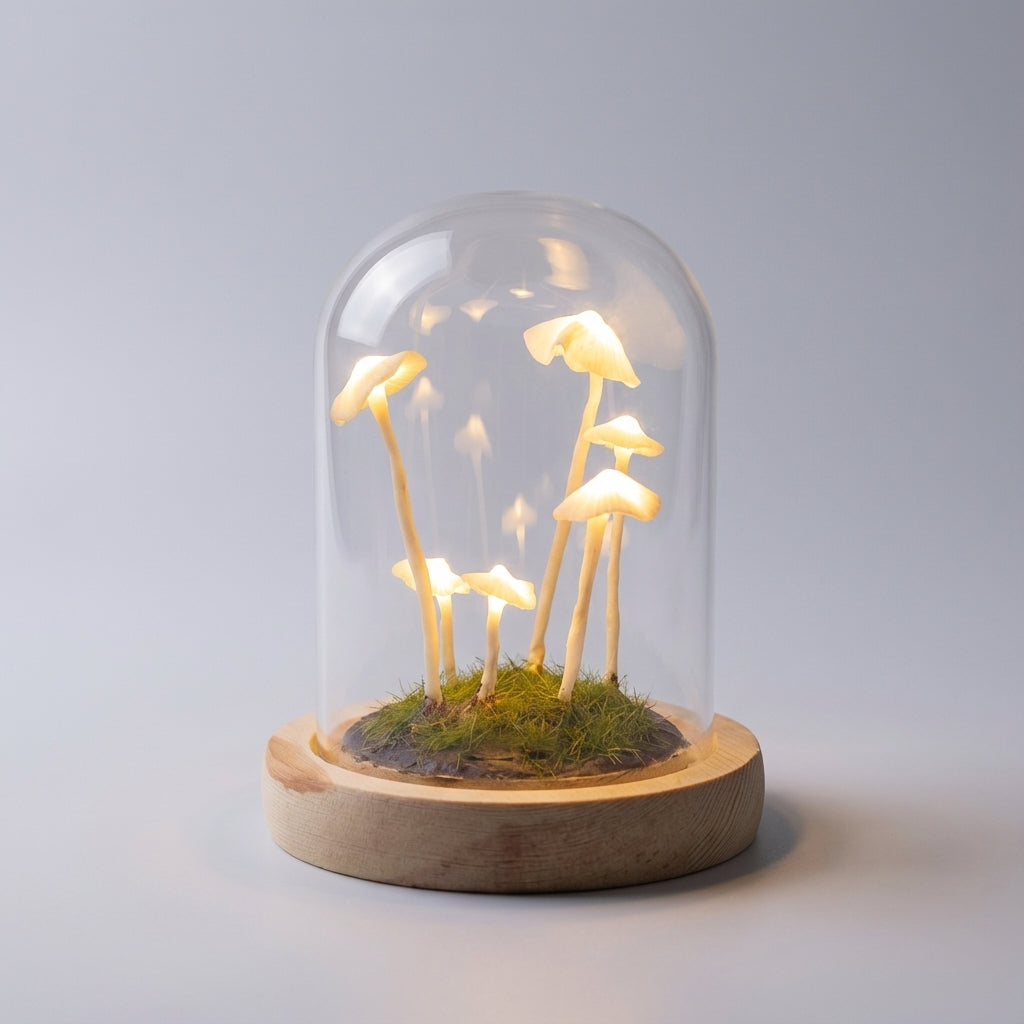 Customizable Mushroom Cluster Battery Powered DIY Table Lamp