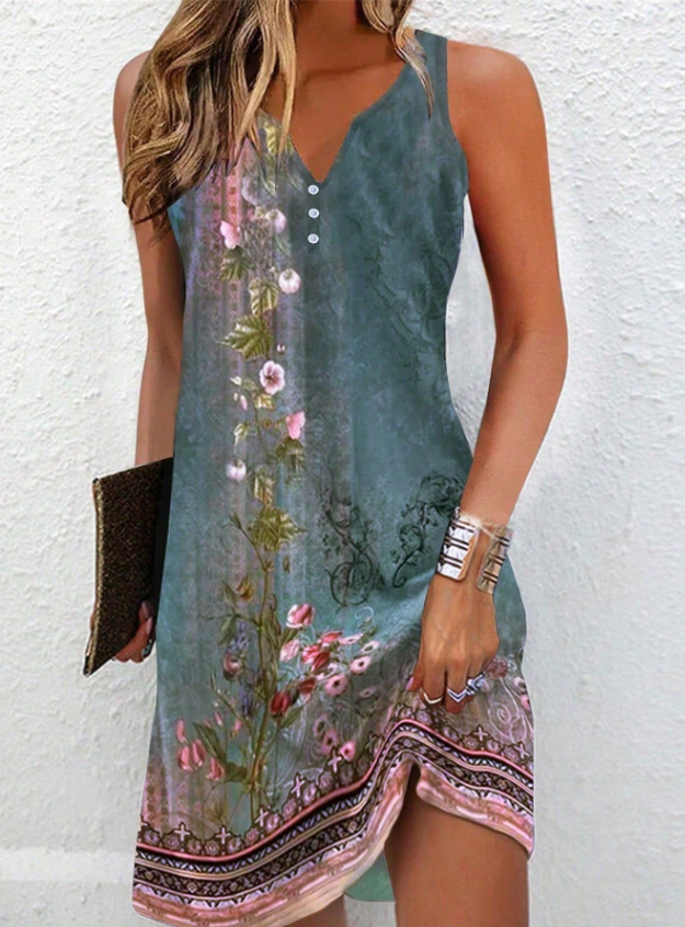 Damen Ärmelloses Bequemes Kleid | Mini 7