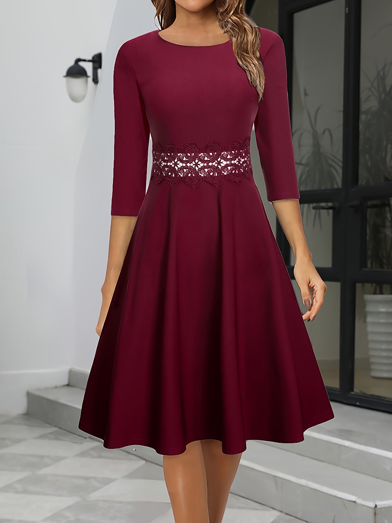 Damen Elegantes Abend Kleid | Midi 0