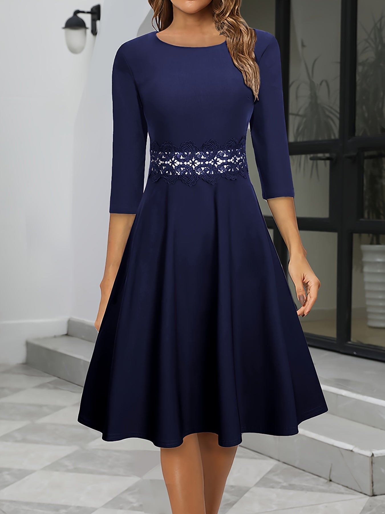 Damen Elegantes Abend Kleid | Midi 2