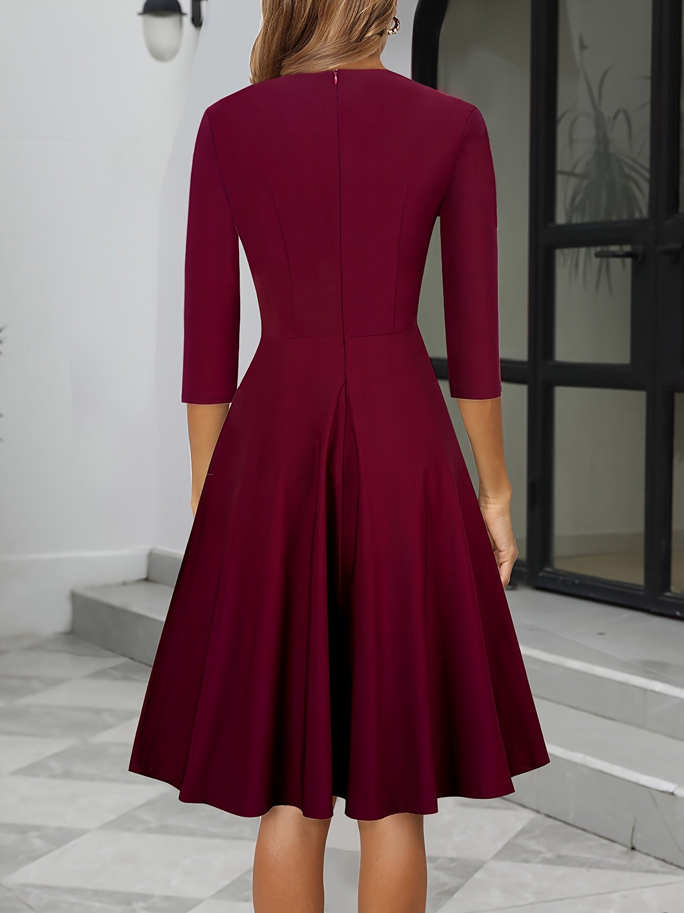Damen Elegantes Abend Kleid | Midi 4