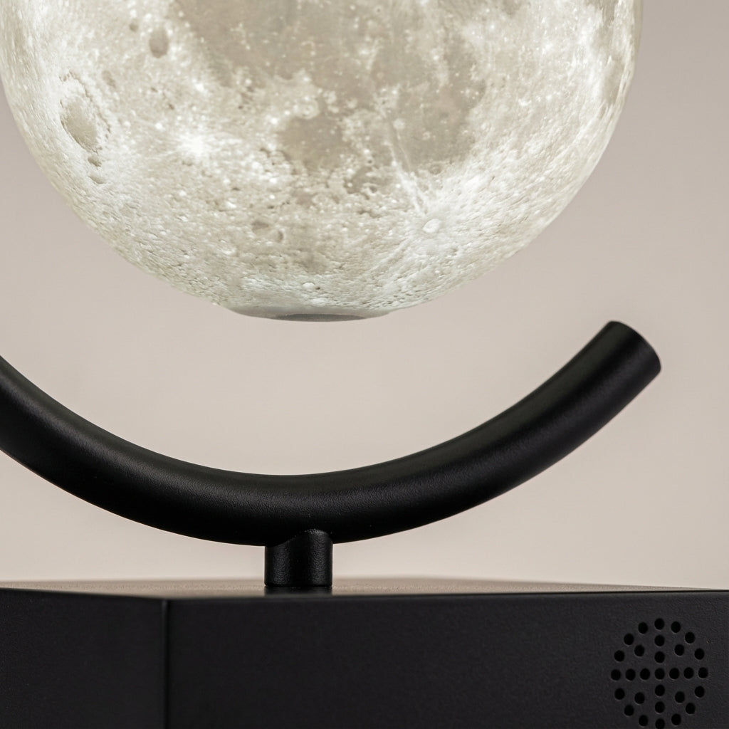 Floating Magnetic Levitation Realistic Textured Moon Night Table Lamp