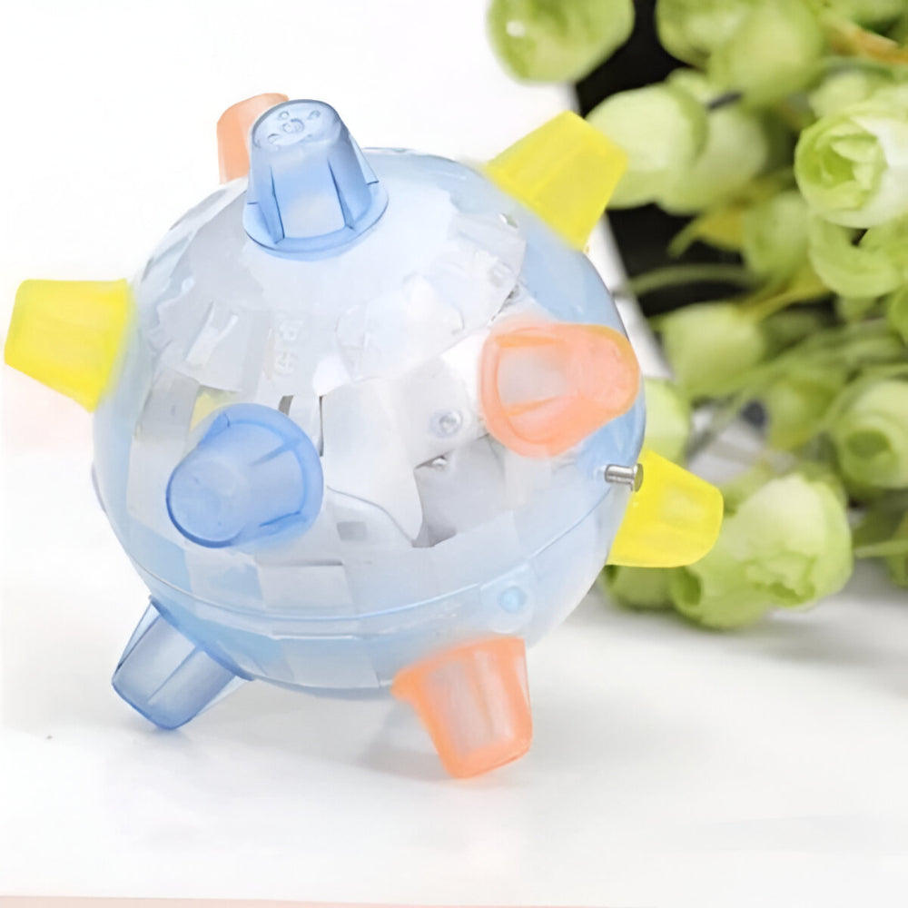Flashing Light Bouncing Interactive Rubber Ball Dog Toy