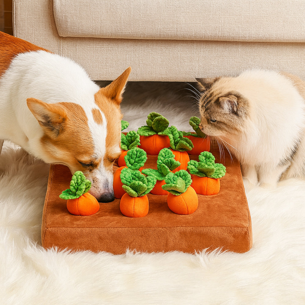 Plush Hidden Pocket Foraging Snuffle Mat Dog Toy