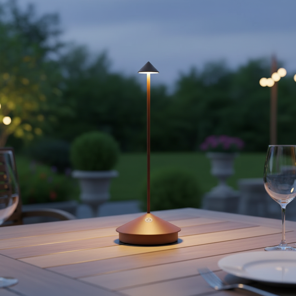 Waterproof Cordless Rechargeable Dimmable Indoor Outdoor Table Lamp