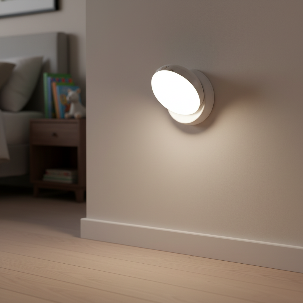 Rotatable Motion Sensor Wireless Wall Mounted Nightlight