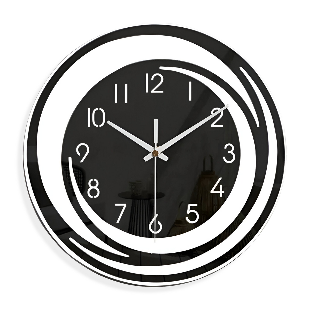 Layered Circular Minimalist Scandinavian Acrylic Silent Wall Clock