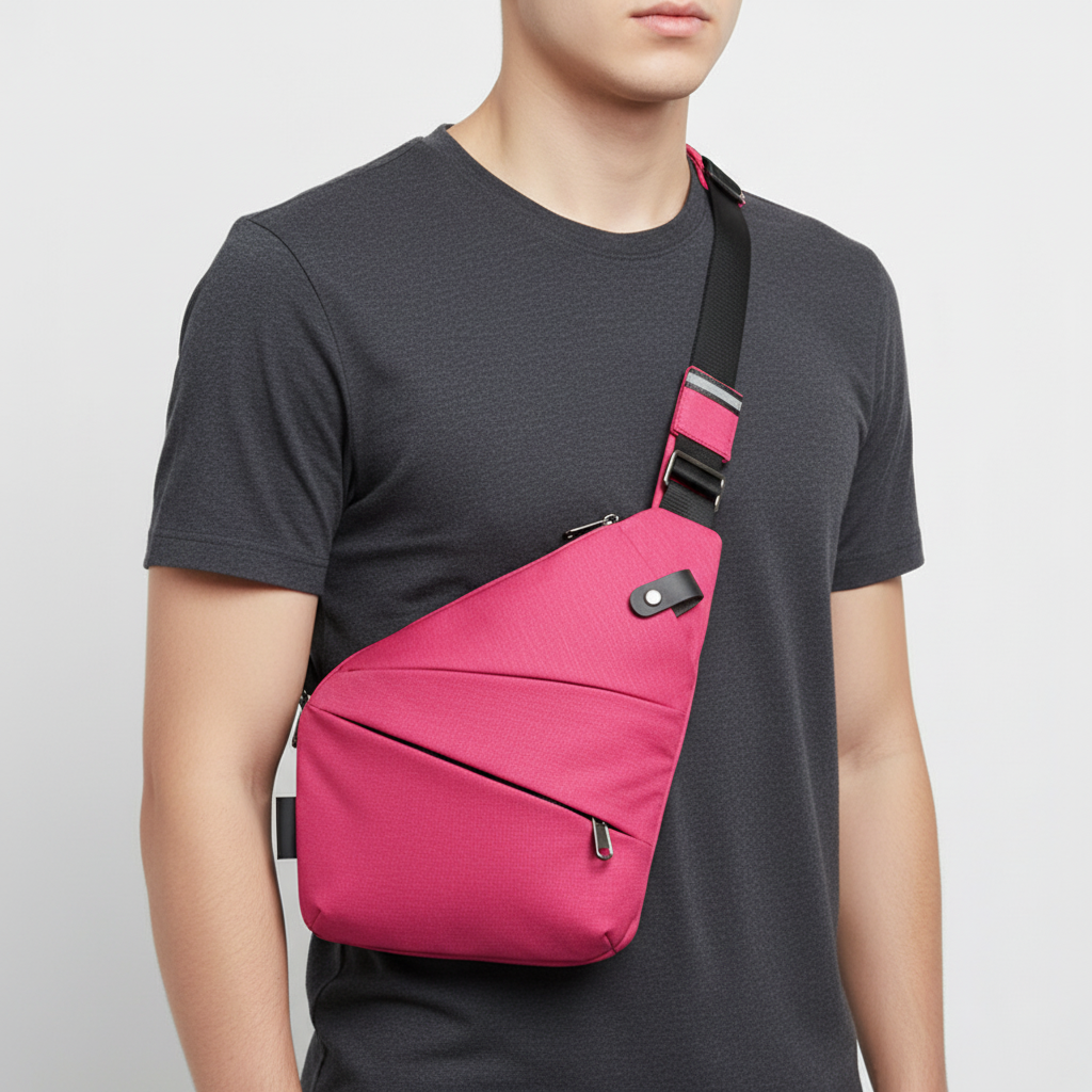 Ergonomic Multi-Pocket Weatherproof Anti-Theft Shoulder Bag