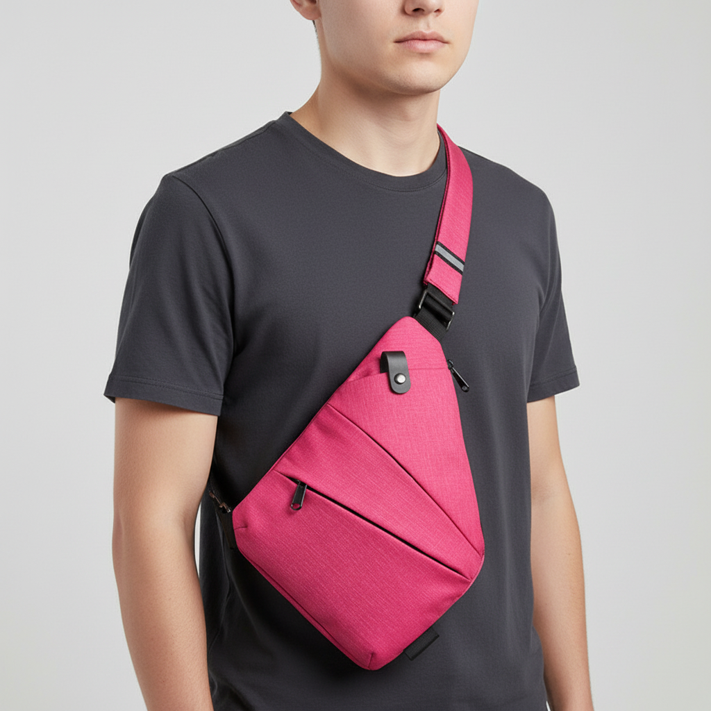 Ergonomic Multi-Pocket Weatherproof Anti-Theft Shoulder Bag
