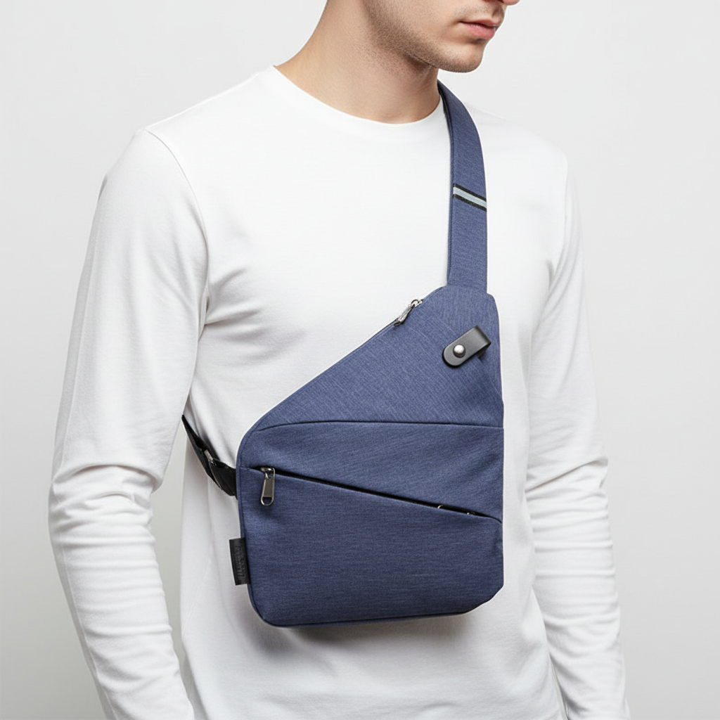 Ergonomic Multi-Pocket Weatherproof Anti-Theft Shoulder Bag