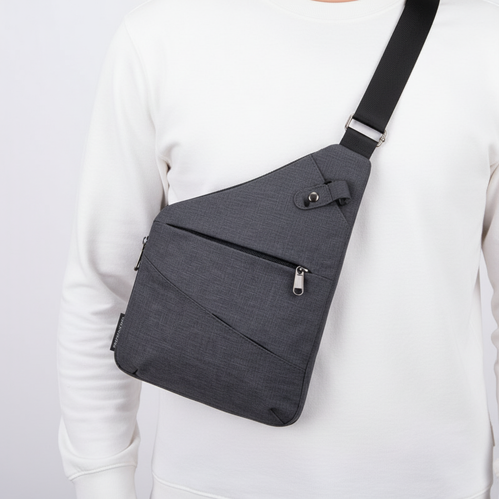 Ergonomic Multi-Pocket Weatherproof Anti-Theft Shoulder Bag