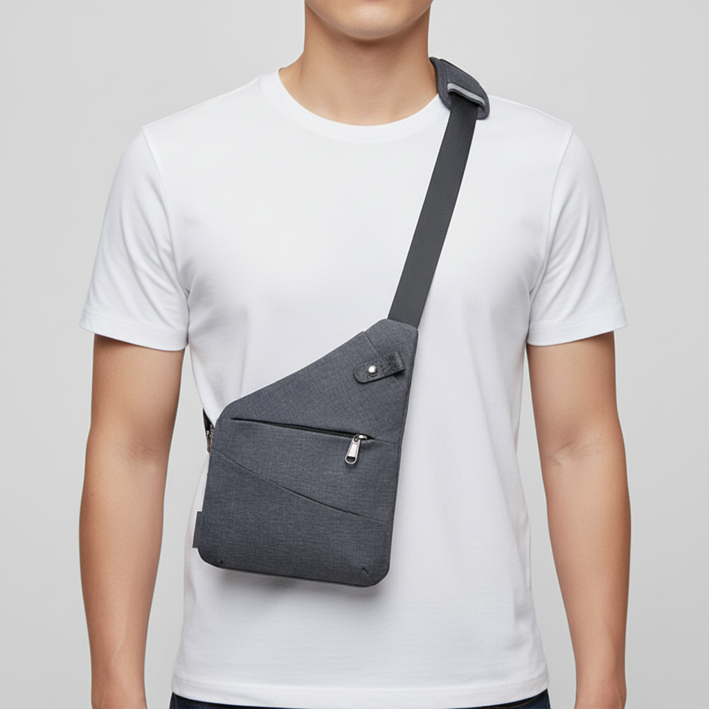Ergonomic Multi-Pocket Weatherproof Anti-Theft Shoulder Bag